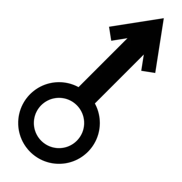 Männliches Symbol Vector Glyph Icon Für Den Persönlichen Und Kommerziellen — Stockvektor