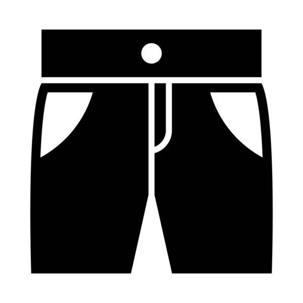 Icône Vectorielle Glyphe Shorts Pour Usage Personnel Commercial — Image vectorielle