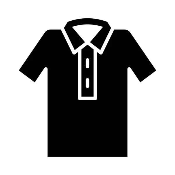 Shirt Vector Glyph Icon Personal Commercial Use — 스톡 벡터