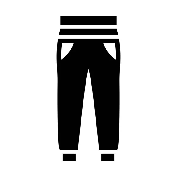 Pantalones Vector Glyph Icon Para Uso Personal Comercial — Vector de stock