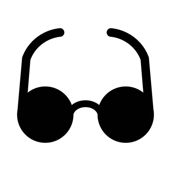 Kişisel Ticari Kullanım Çin Klasik Gözlük Vektörü Glyph Simgesi — Stok Vektör