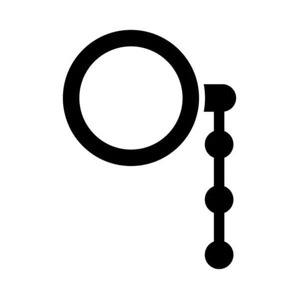 Monocle Vector Glyph Icon Für Den Persönlichen Und Kommerziellen Gebrauch — Stockvektor