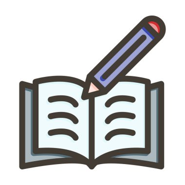 Not Defteri Kalın Çizgisi Kişisel ve Ticari Kullanım İçin Renklerle Dolu