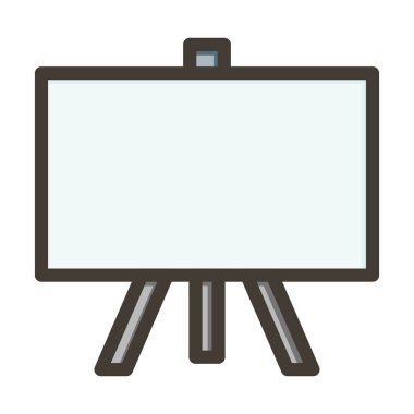 Karatahta Kalın Çizgisi Kişisel ve Ticari Kullanım İçin Renklerle Dolu