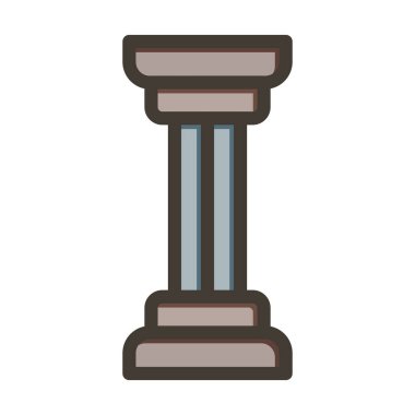 Kişisel ve ticari kullanım için renklerle dolu Sütun Kalın Çizgisi