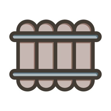 Raft Kalın Çizgisi Kişisel ve Ticari Kullanım İçin Renklerle Dolu