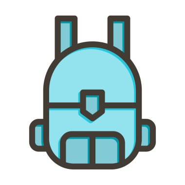 Sırt çantası Kalın Çizgisi Kişisel ve Ticari Kullanım İçin Renklerle Dolu