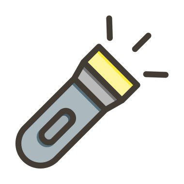 Meşale Kalın Çizgisi Kişisel ve Ticari Kullanım İçin Renklerle Dolu