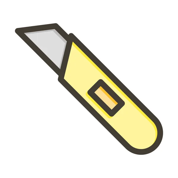Утилита Нож Толстая Линия Заполненные Цвета Личного Коммерческого Использования — стоковый вектор