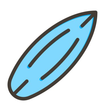 Sörf tahtası Kalın Çizgisi Kişisel ve Ticari Kullanım İçin Renklerle Dolu