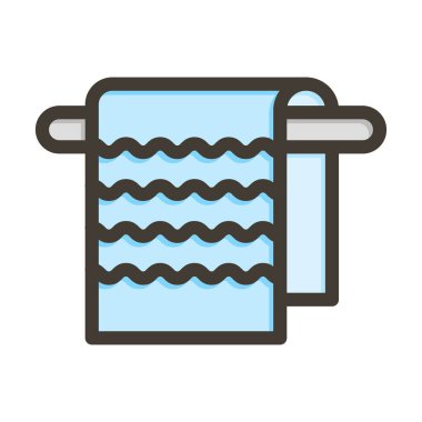 Havlu Kalın Çizgisi Kişisel ve Ticari Kullanım İçin Renklerle Dolu