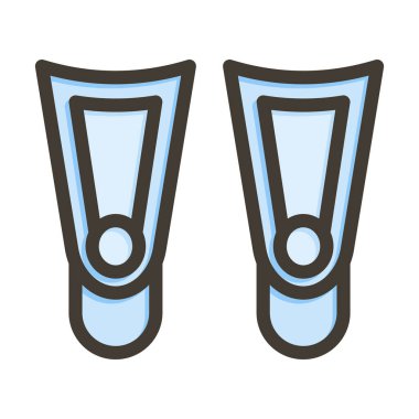 Fin Kalın Çizgisi Kişisel ve Ticari Kullanım İçin Renklerle Dolu