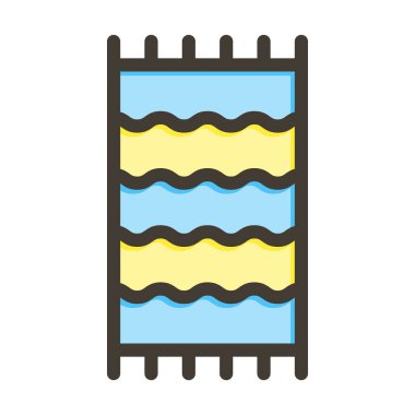 Plaj Havlusu Kalın Çizgisi Kişisel ve Ticari Kullanım İçin Renklerle Dolu