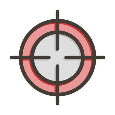 Avlanma Kalın Çizgisi Kişisel ve Ticari Kullanım İçin Renklerle Dolu