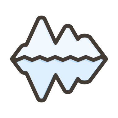 Buzdağı Kalın Çizgisi Kişisel ve Ticari Kullanım İçin Renklerle Dolu