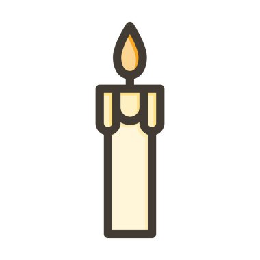 Mum Kalın Çizgisi Kişisel ve Ticari Kullanım İçin Renklerle Dolu