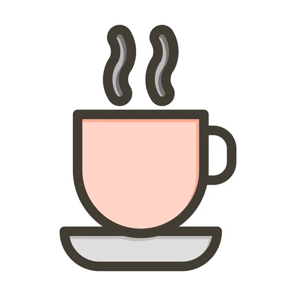 个人和商业用途的热茶系列填充色 — 图库矢量图片