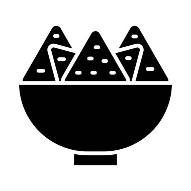 Kişisel ve ticari kullanım için Nachos Vektör Kabartma Simgesi