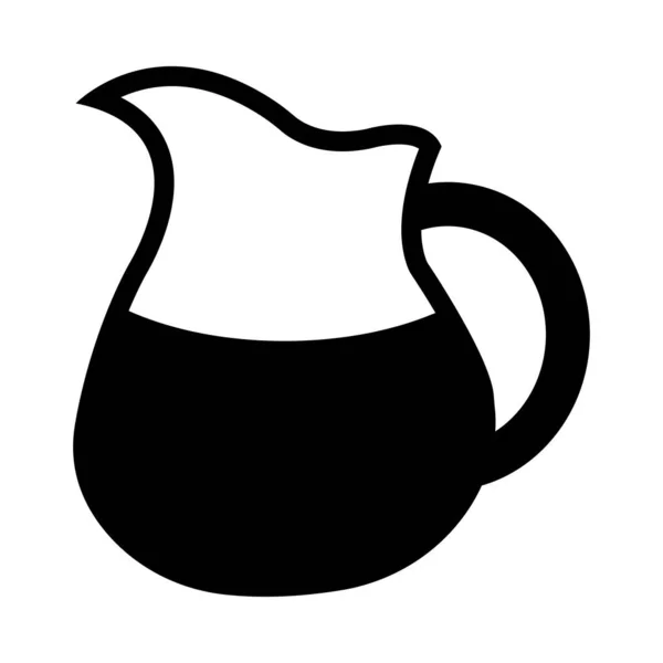 Jug Vector Glyph Icon Für Den Persönlichen Und Kommerziellen Gebrauch — Stockvektor