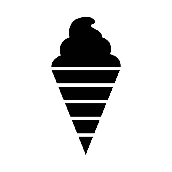Морозиво Векторна Ікона Гліф Особистого Комерційного Використання — стоковий вектор