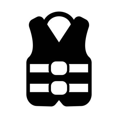 Kişisel ve ticari kullanım için Life Jacket Vector Glyph Simgesi