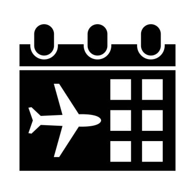 Kişisel ve ticari kullanım için Uçuş Tarihi Vektörü Kabartma Simgesi
