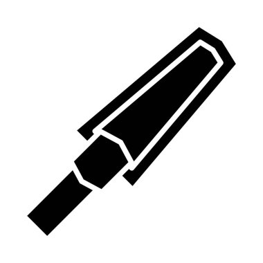 Kişisel ve ticari kullanım için Metal Detektör Vektör Glyph Simgesi