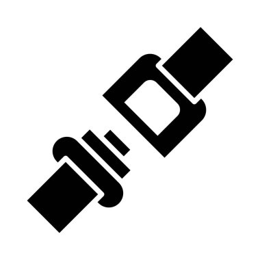 Kişisel ve Ticari Kullanım İçin Emniyet Kemeri Vektör Sembolü