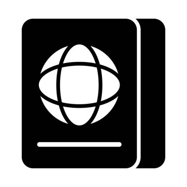 Kişisel ve ticari kullanım için pasaport vektörü kabartma simgesi