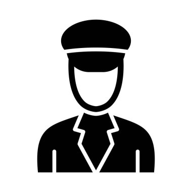 Kişisel ve Ticari Kullanım İçin Pilot Vektör Kabartma Simgesi