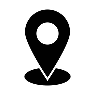 Kişisel ve Ticari Kullanım İçin Konum Pin Vektörü Kabartma Simgesi