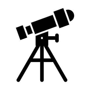 Kişisel ve ticari kullanım için Teleskop Vektörü Glyph Simgesi