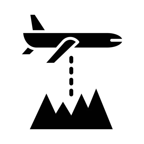 Altitude Vector Glyph Icon Für Den Persönlichen Und Kommerziellen Gebrauch — Stockvektor