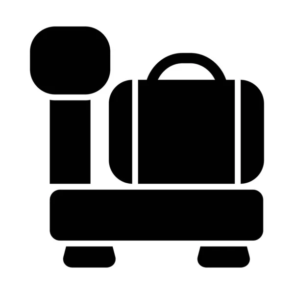 Gepäckwaage Vector Glyph Icon Für Den Persönlichen Und Kommerziellen Gebrauch — Stockvektor