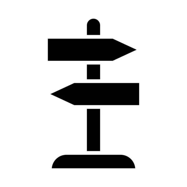Wegweiser Vector Glyph Icon Für Den Persönlichen Und Kommerziellen Gebrauch — Stockvektor