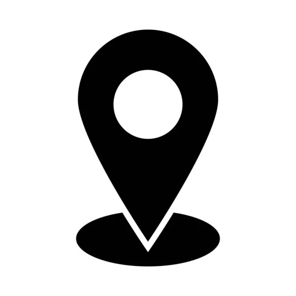 Location Pin Vector Glyph Icon Für Den Persönlichen Und Kommerziellen — Stockvektor