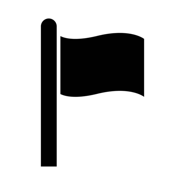 Bandera Vector Glyph Icon Para Uso Personal Comercial — Archivo Imágenes Vectoriales