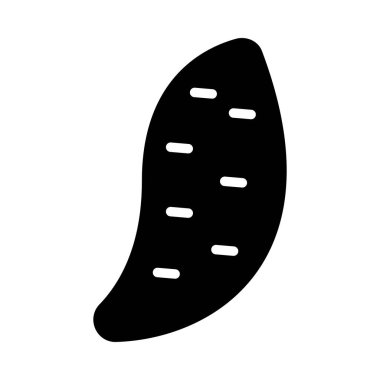 Kişisel ve ticari kullanım için Yam Vektörü Glyph Simgesi