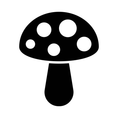 Kişisel ve ticari kullanım için mantar vektörü kabartma simgesi