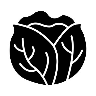 Kişisel ve ticari kullanım için lahana vektörü kabartma simgesi