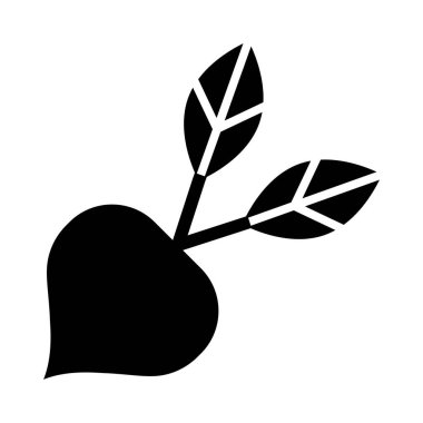 Kişisel ve ticari kullanım için pancar vektörü kabartma simgesi