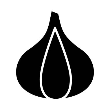 Kişisel ve Ticari Kullanım İçin Sarımsak Vektörü Kabartma Simgesi