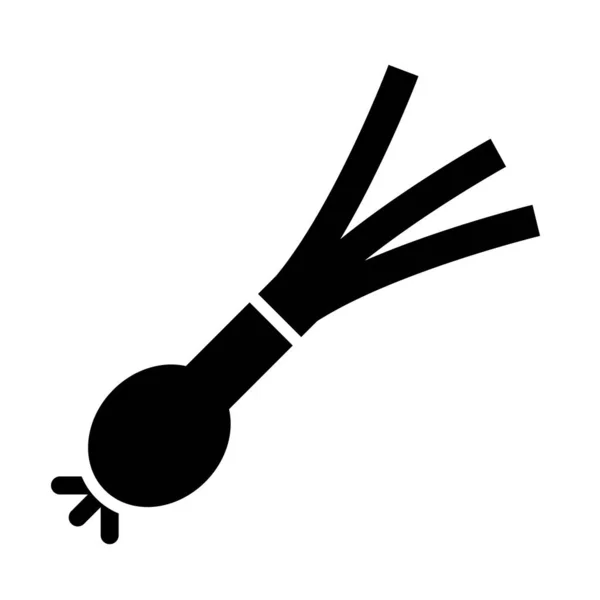 Spring Onion Vector Glyph Icon Für Den Persönlichen Und Kommerziellen — Stockvektor