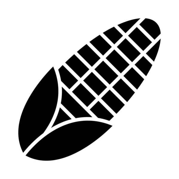 Кукурудзяний Вектор Гліф Піктограма Особистого Комерційного Використання — стоковий вектор