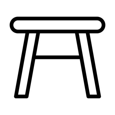 Kişisel ve ticari kullanım için Tablo Vektörü Kalın Çizgi Simgesi