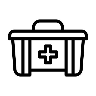 Kişisel ve ticari kullanım için İlk Yardımcı Vektör Kalın Çizgi Simgesi