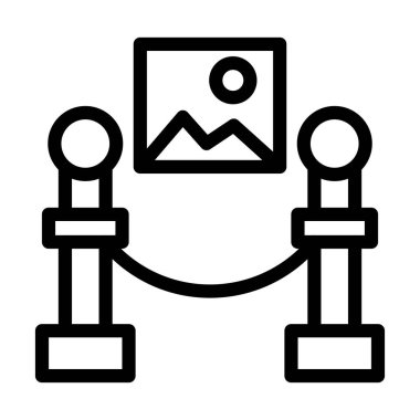 Kişisel ve Ticari Kullanım İçin Sergi Vektörü Kalın Çizgi Simgesi