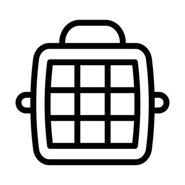 Hayvan Taşıyıcısı Kalın Çizgi Simgesi Kişisel ve Ticari Kullanım İçin