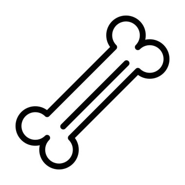 Kişisel ve ticari kullanım için Kemik Vektörü Kalın Çizgi Simgesi