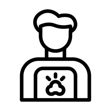 Tımarcı Vektör Kalın Çizgi Kişisel ve Ticari Kullanım Simgesi